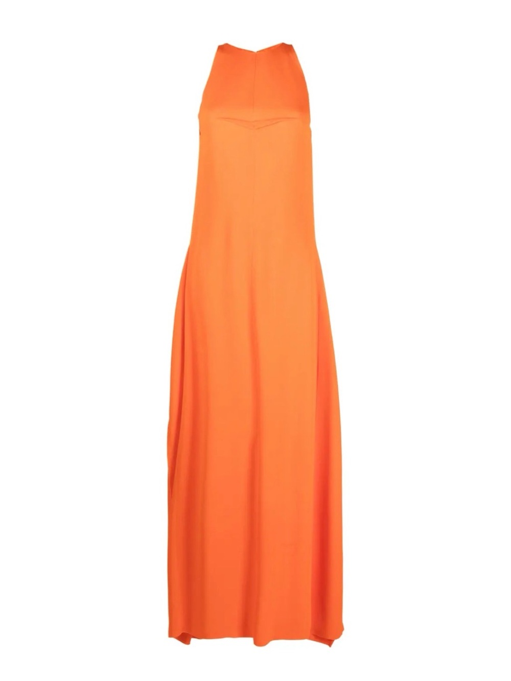 Lanvin Orange Sleeveless Maxi Dress Size US 6